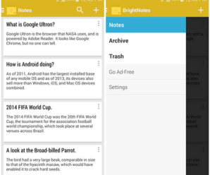 BrightNotes permite guardar suas notas na nuvem de um modo bem fácil