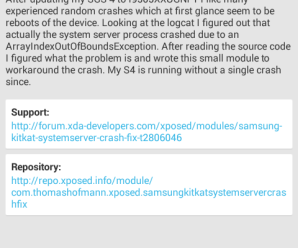 Resolvendo problemas de reinicialização no Galaxy S4 com o Xposed Framework