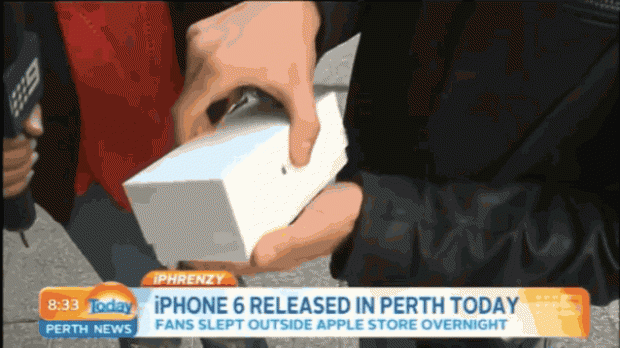 Iphone 6 conhecendo o chão