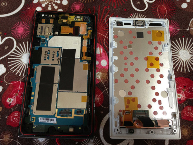 Smartphone em reparo