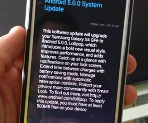 Chega o Android Lollipop para o Samsung Galaxy S4 GPE
