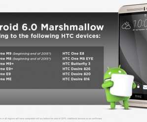 HTC divulga a lista de aparelhos que irão receber o Android Marshmallow