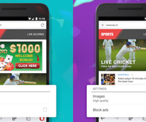O Opera Mini e o Opera vem com um ad-block embutido