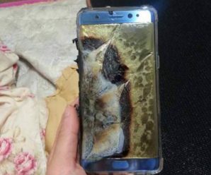 Galaxy Note 7 explode enquanto estava sendo carregado