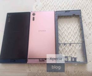 Vaza uma imagem do Xperia XZ rosa