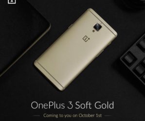 Oneplus fala um pouco sobre seu OnePlus 3 Soft Gold