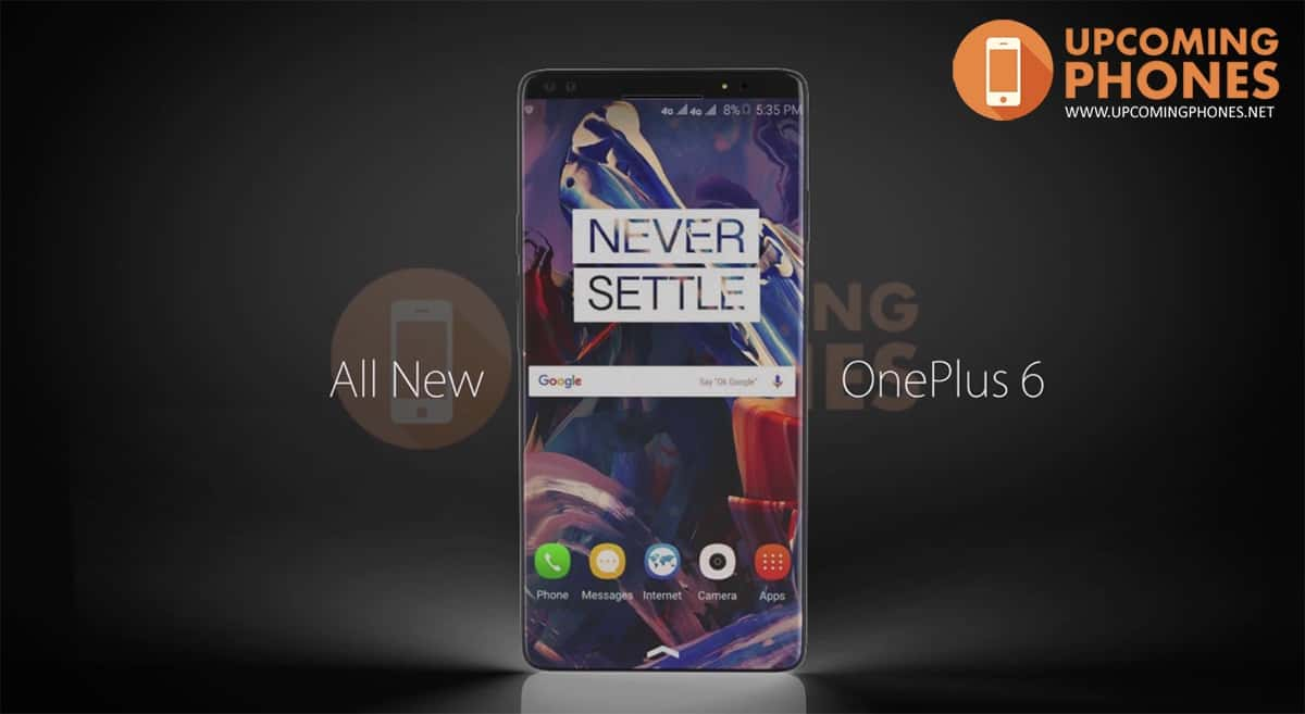 Um conceito do OnePlus 6 mostra um logotipo iluminado