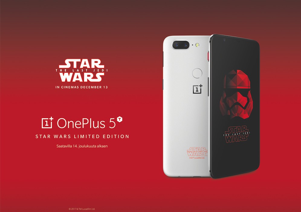 O Oneplus 5T Star Wars Edition chegará a Europa