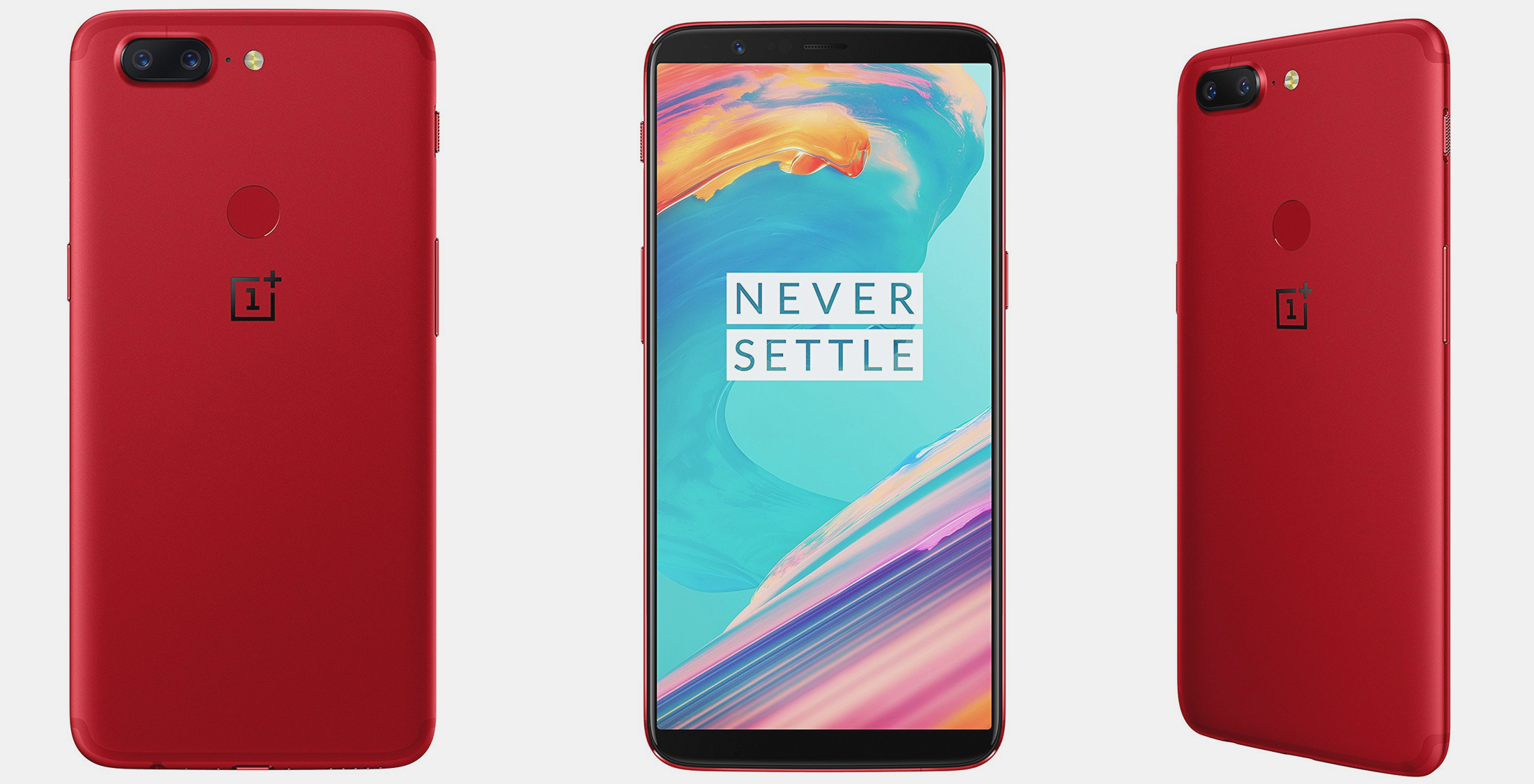 Esta é a versão vermelho Lava do Oneplus 5T