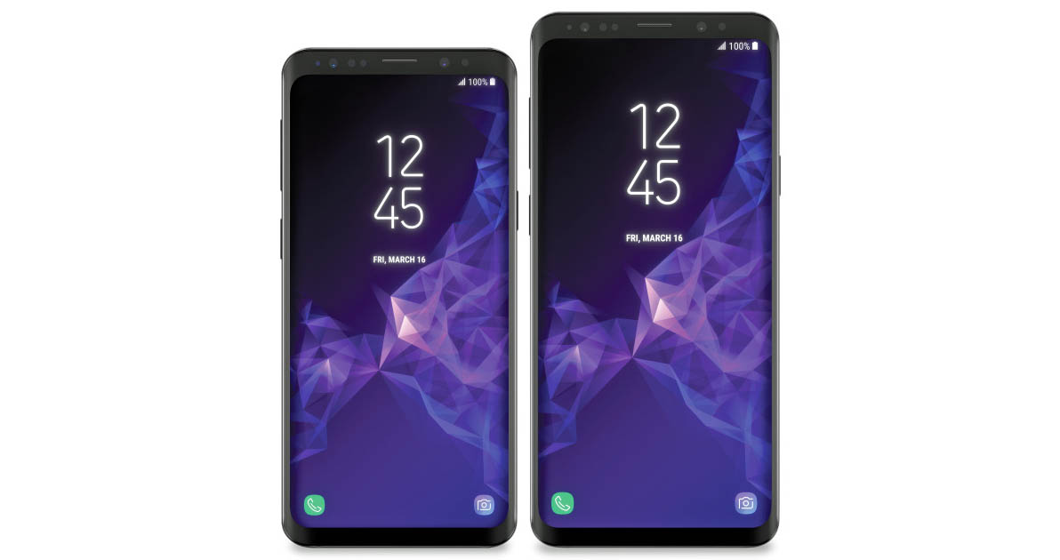 Imagem vazada mostra o Galaxy S9 em quatro cores