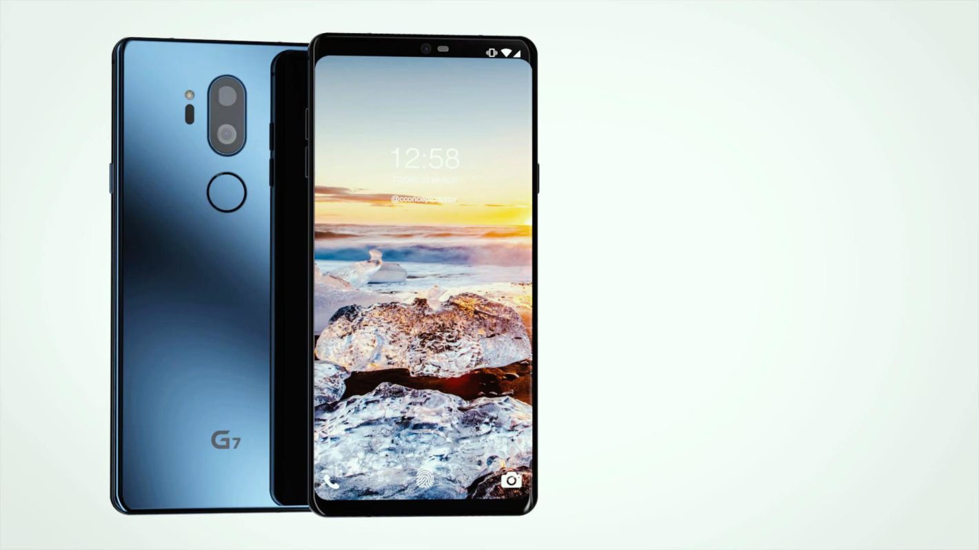 Renderizações conceito do LG G7 mostram um dispositivo com dual câmera