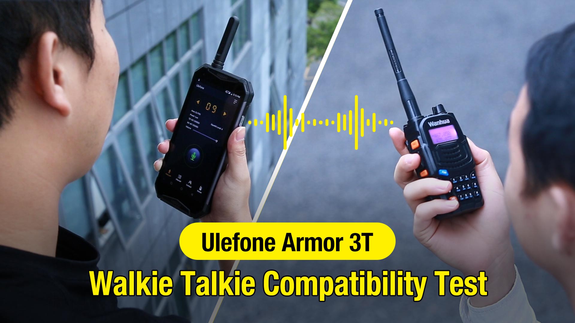 O Ulefone Armor 3T é compatível com modelos de walkie-talkies comuns