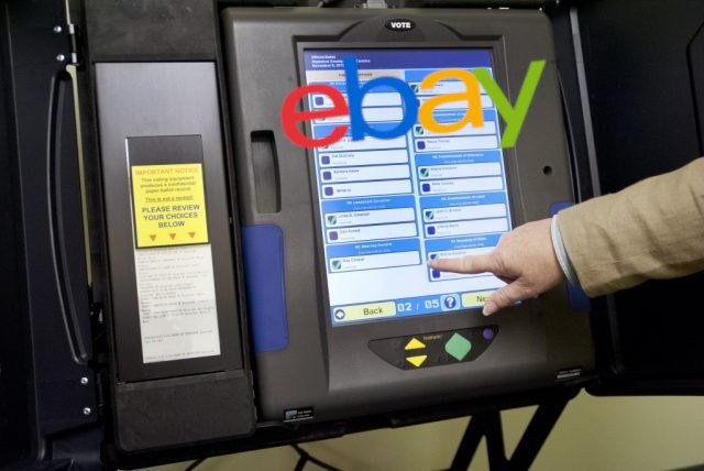 Comprando máquinas de votação usadas no Ebay